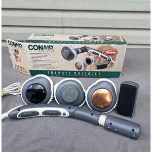 Conair Body Benefits Triple Therapy Massager w/Heat +Attachments WM30HS TESTED